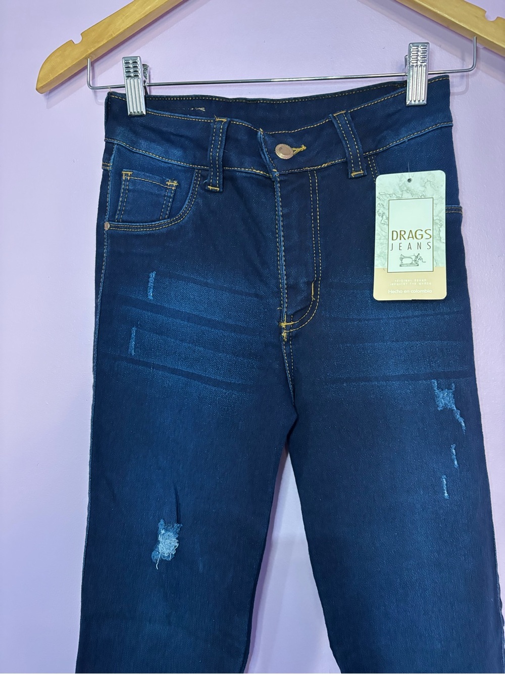 Colombian jeans with effect push up